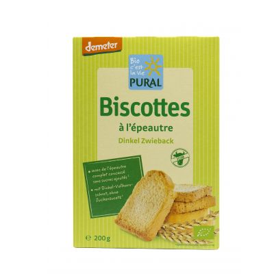 Biscottes Epeautre 200g